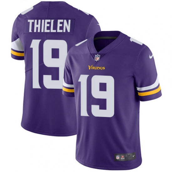 Men's Minnesota Vikings Adam Thielen Limited Player Jersey Purple
