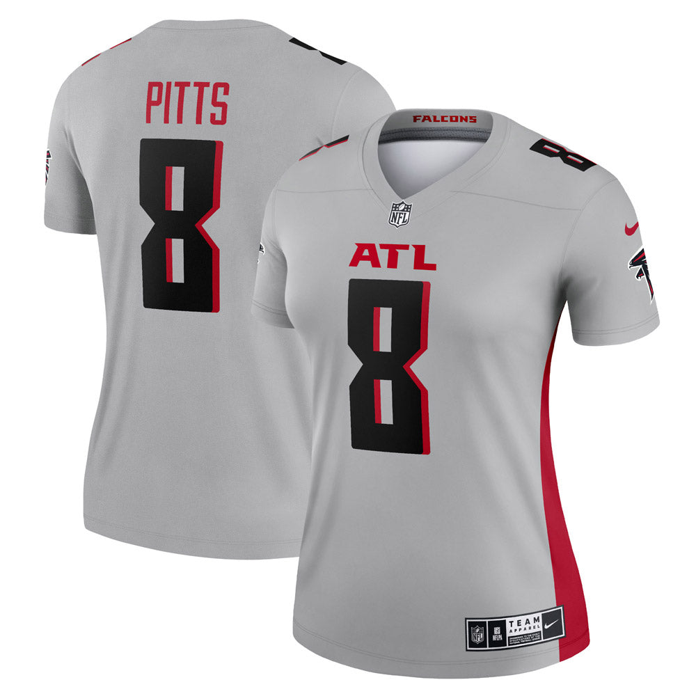 Women's Atlanta Falcons Kyle Pitts Inverted Legend Jersey Gray