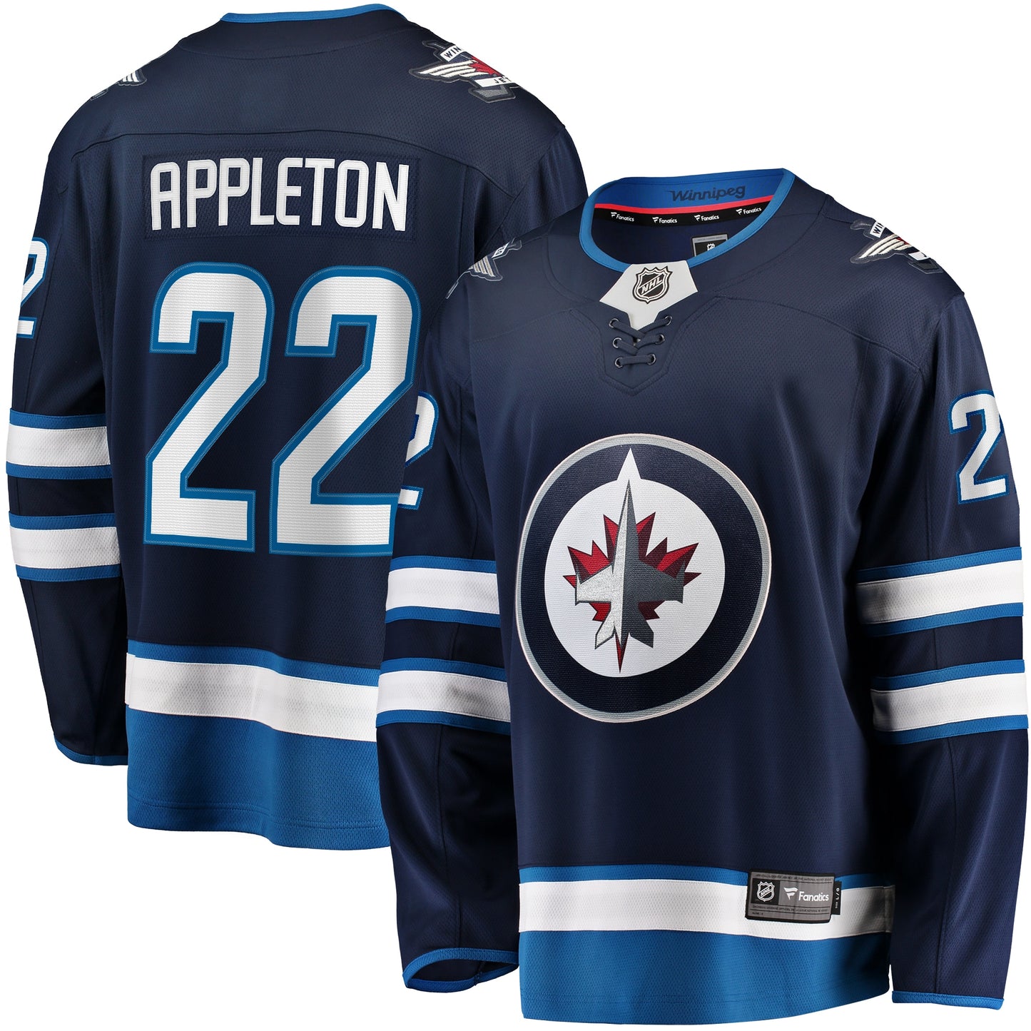 Mason Appleton Winnipeg Jets Fanatics Branded Home Breakaway Jersey - Navy